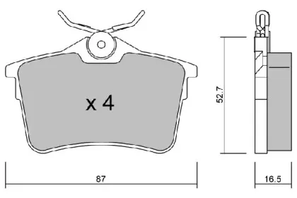 Комплект тормозных колодок, дисковый тормоз AISIN купить